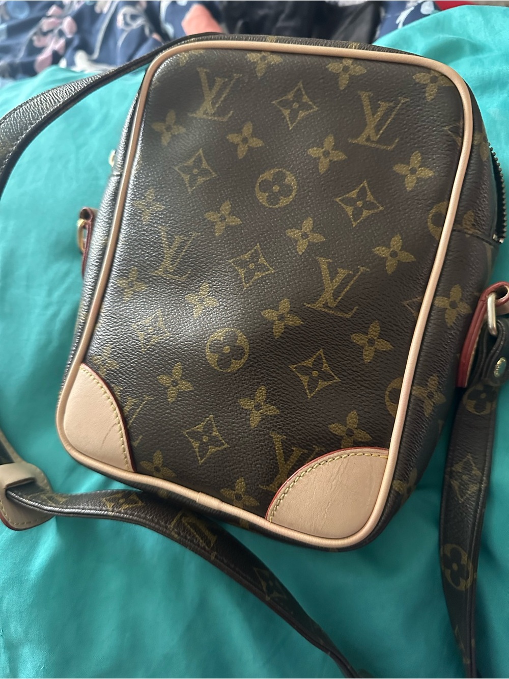 Louis Vuitton Monogram Canvas Crossbody with Natural Trim